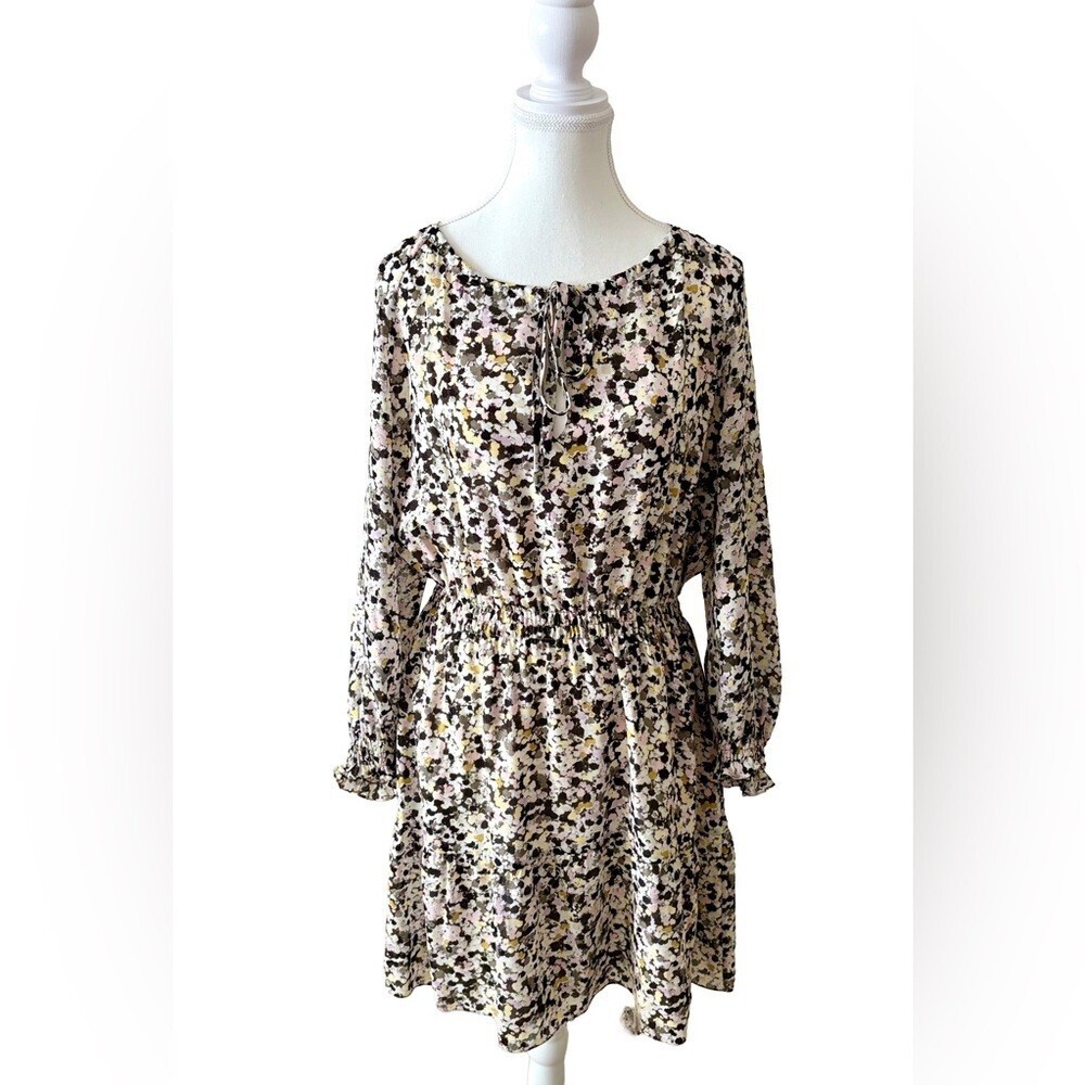 Theory Silk Floral Drawstring Waist Dress
Size M